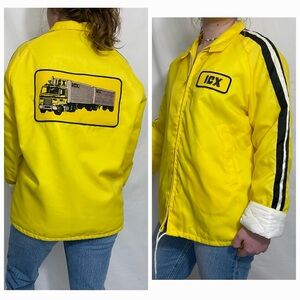 Calderon of California | Vintage 70s Yellow ICX Trucking Company Raincoat Jacket
